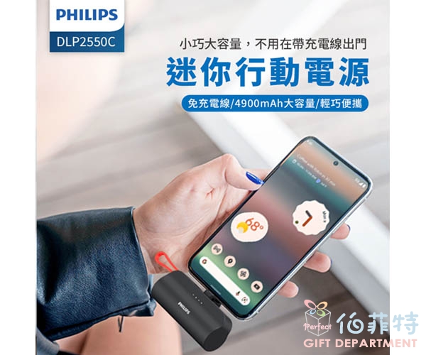  Philips 飛利浦 口袋行動電源(TYPE C)